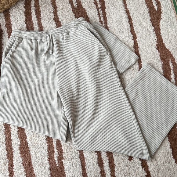 ADANOLA Cozy Waffle Knit Lounge Set - Picture 5 of 5